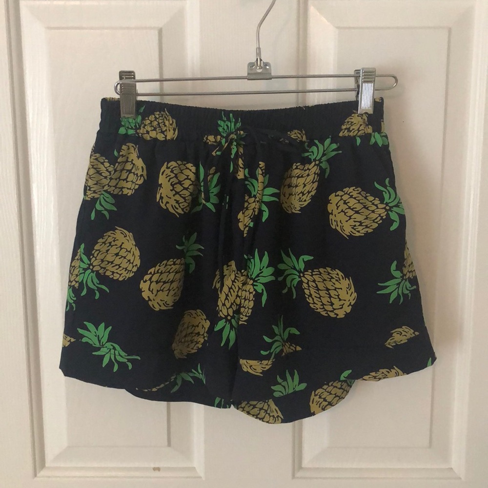 Pineapple print shorts